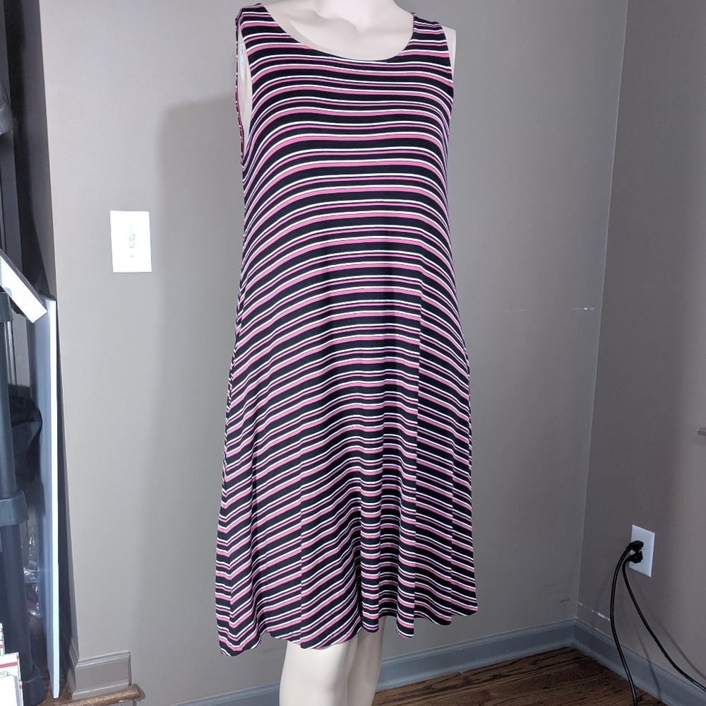 Love & Legend Stripped Sleeveless Dress Size 1x